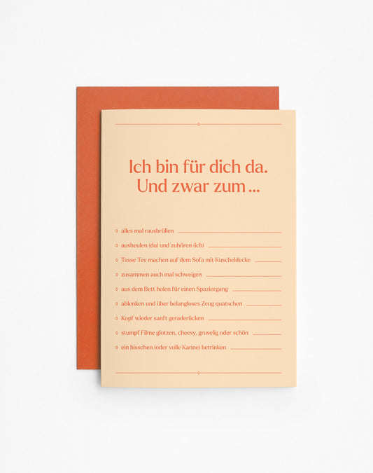 Klappkarte Anreuzen mit Umschlag