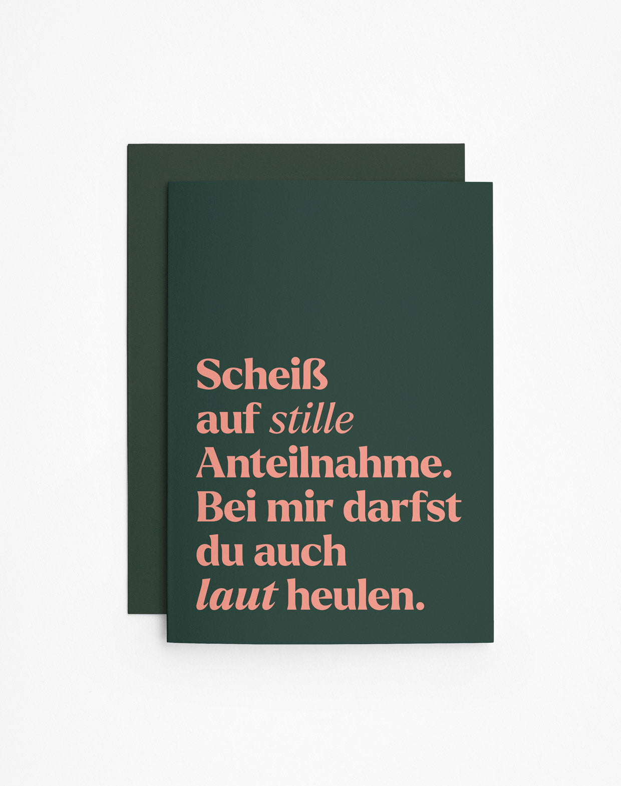 Klappkarte Stille Anteilnahme II mit Umschlag