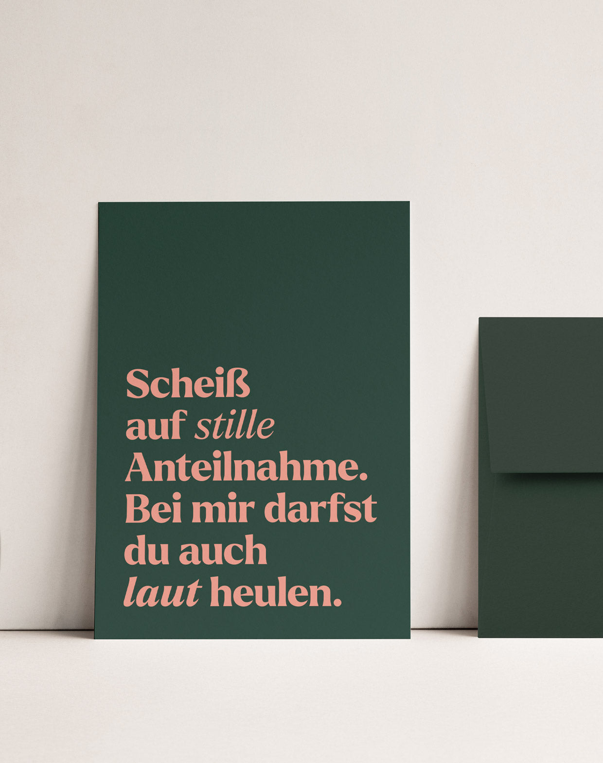 Trauerkarte Stille Anteilnahme II
