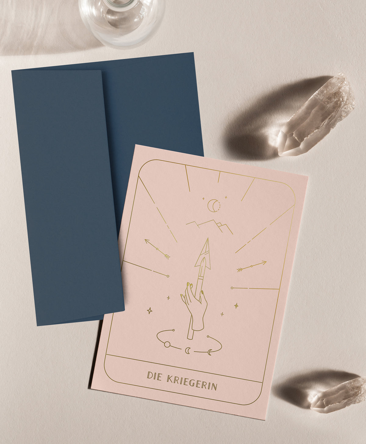 Karte mit Tarot Motiv