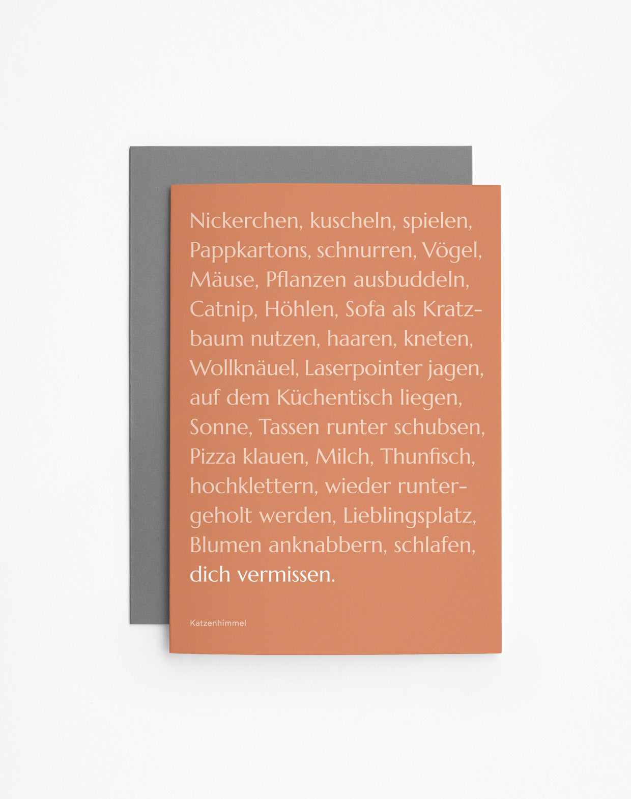 Klappkarte Katzenhimmel mit Umschlag