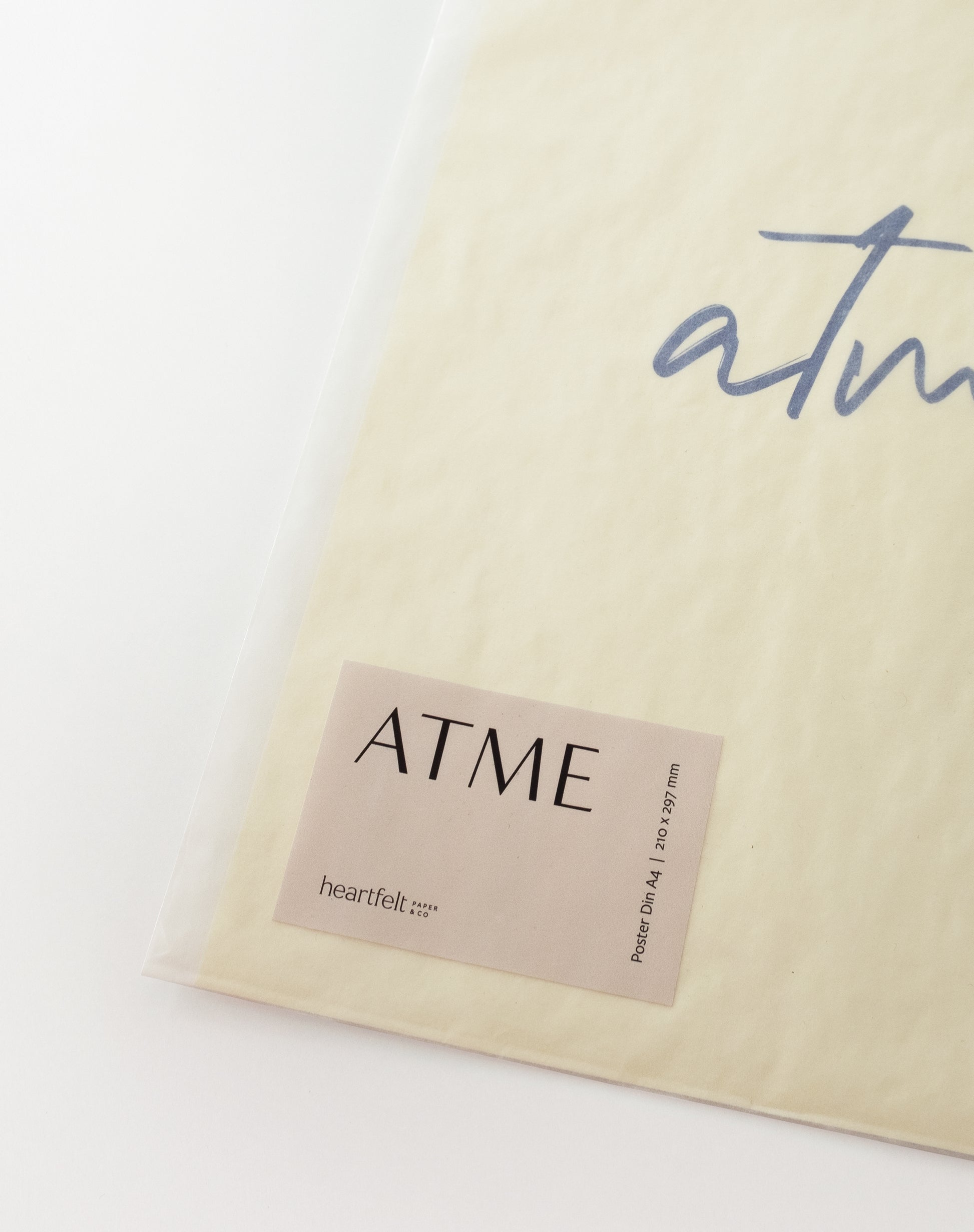 Verpackung Poster Atme