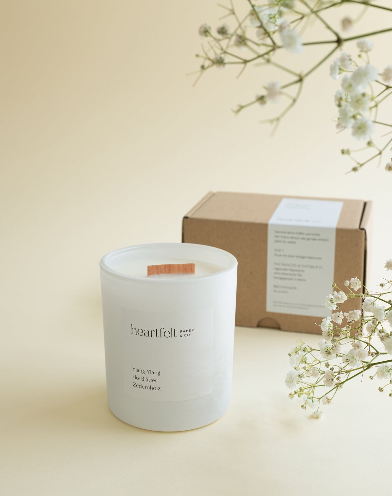 Aromakerze + Verpackung