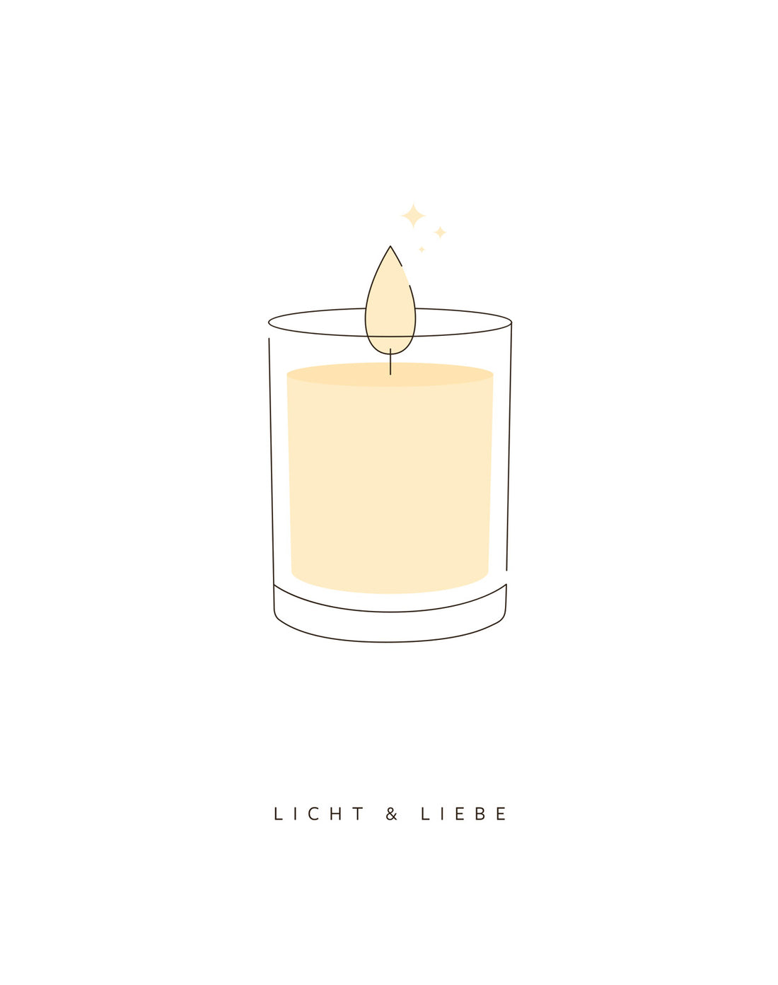 Klappkarte Licht & Liebe mit Umschlag