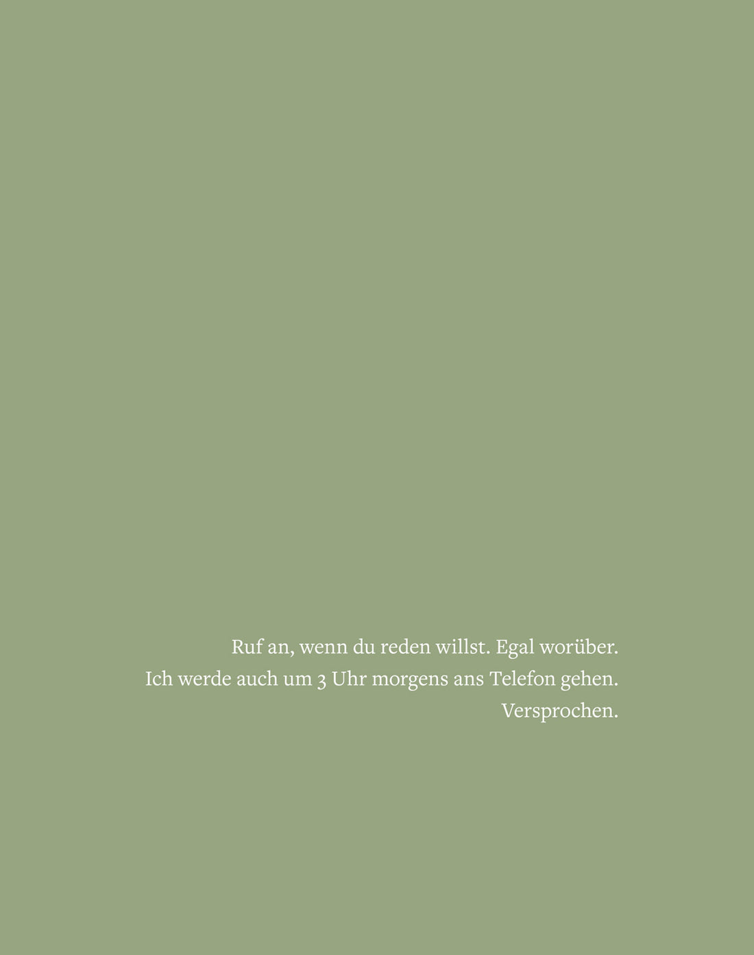 Klappkarte Versprochen I mit Umschlag