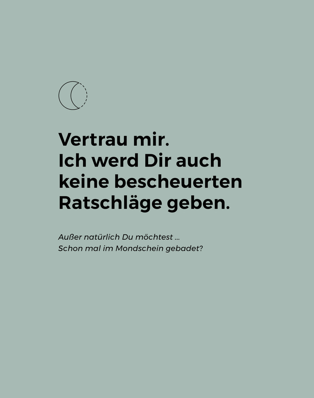 Klappkarte Mond mit Umschlag